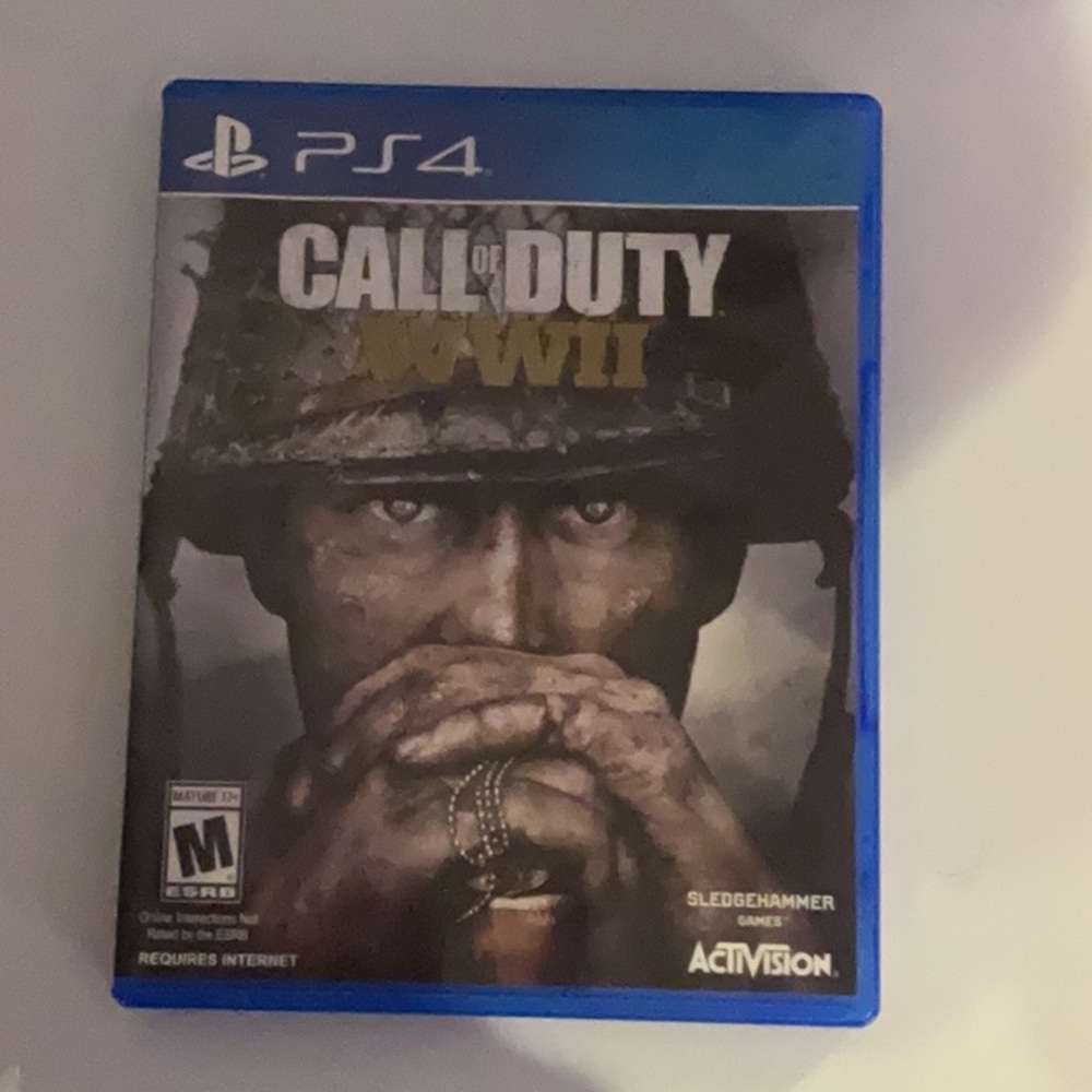 Call of Duty: WWII PS4 Game - Blue Case
